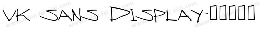 vk sans Display字体转换